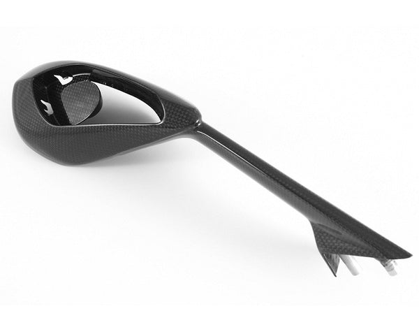 MOTOCORSE Mirror body- right Trama del carbonio e finitura superficiale - 2