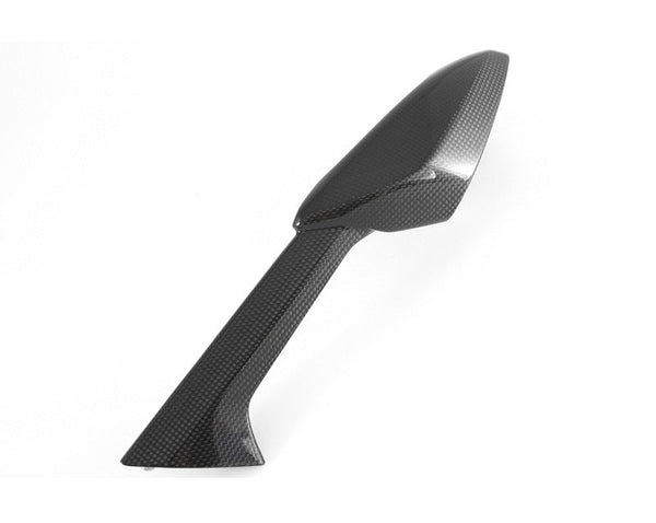 MOTOCORSE Mirror body- right Trama del carbonio e finitura superficiale - 2
