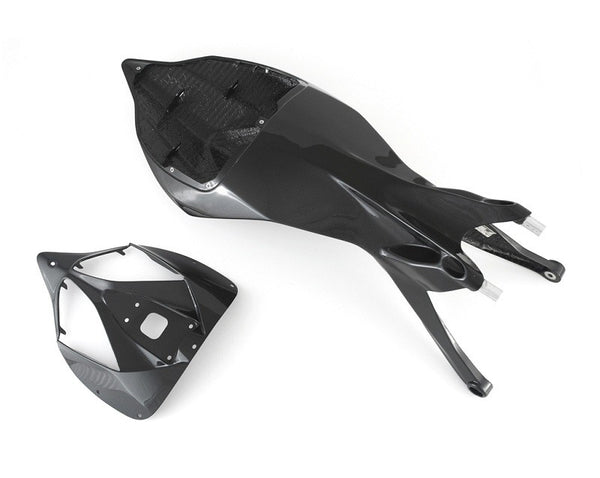 MOTOCORSE Seat tail - monocoque Trama del carbonio e finitura superficiale - 200P – Plain