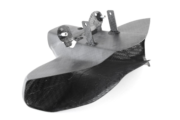 MOTOCORSE Air intake oversized tubes - racing set Trama del carbonio e finitura superficiale - 200P – Plain