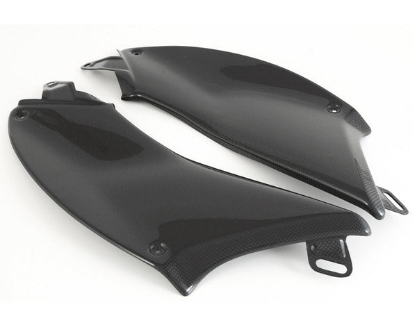 MOTOCORSE Under tank side panels - set Trama del carbonio e finitura superficiale - 2