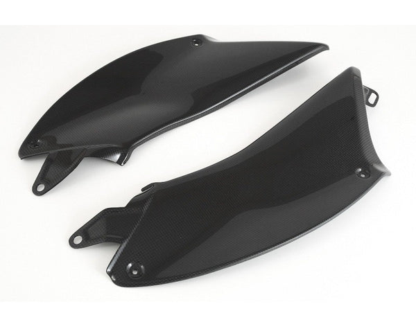 MOTOCORSE Under tank side panels - set Trama del carbonio e finitura superficiale - 2