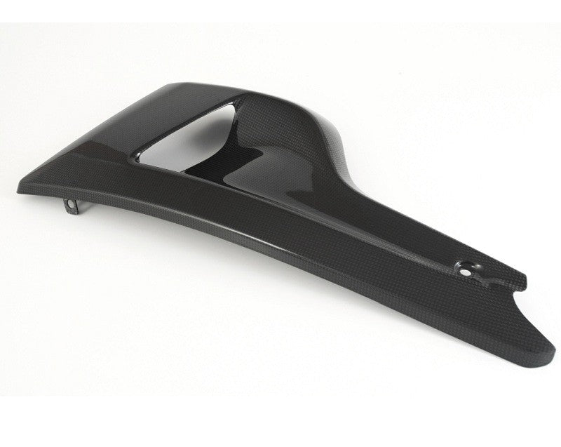 MOTOCORSE Belly cover - left Trama del carbonio e finitura superficiale - 2