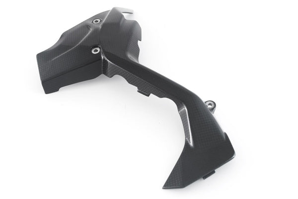 MOTOCORSE SPROCKET COVER - DUCATI DIAVEL V4 (2022-) Trama del carbonio e finitura superficiale - 200P – Plain Lucido 4