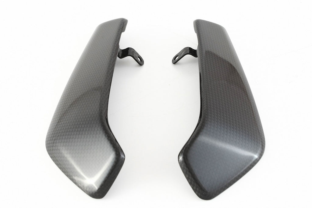 MOTOCORSE Radiator cover - set Trama del carbonio e finitura superficiale - 2