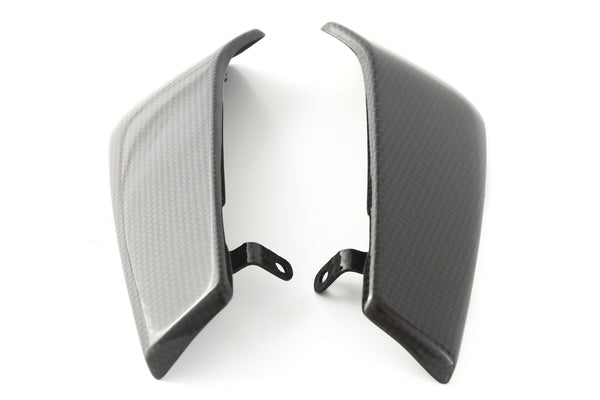 MOTOCORSE Radiator cover - set Trama del carbonio e finitura superficiale - 2