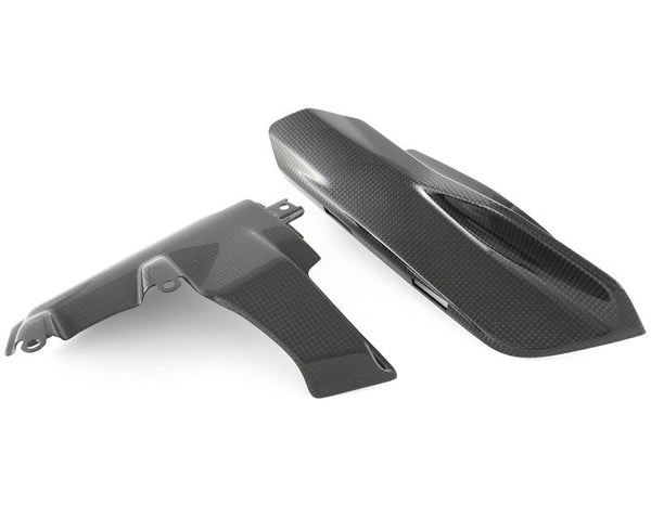 MOTOCORSE Fairing side cover - left down Trama del carbonio e finitura superficiale - 2