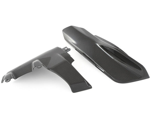 MOTOCORSE Fairing side cover - left up Trama del carbonio e finitura superficiale - 2