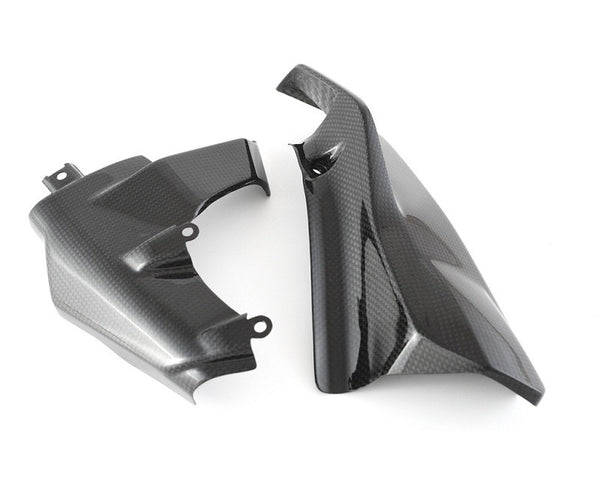 MOTOCORSE Fairing side cover - left up Trama del carbonio e finitura superficiale - 2