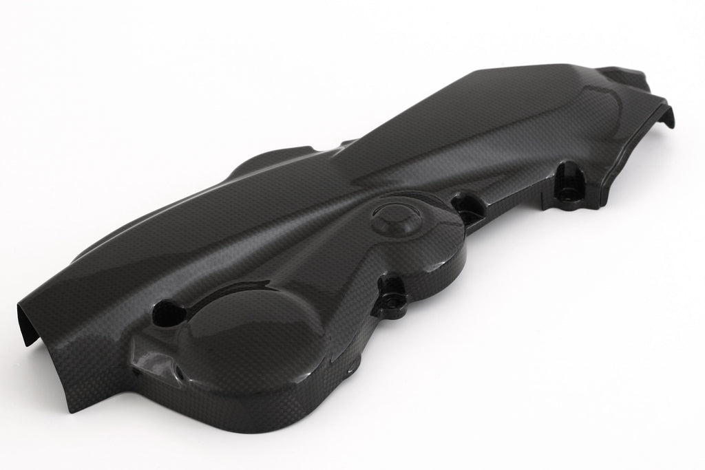 MOTOCORSE Cam-belt covers - set Trama del carbonio e finitura superficiale - 2