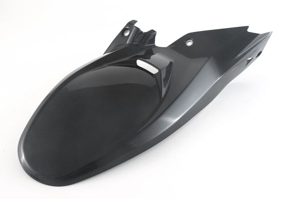 MOTOCORSE REAR MUDGUARD - DUCATI MULTISTRADA V4 PIKES PEAK (2022-) Trama del carbonio e finitura superficiale - 200P – Plain Lucido 1