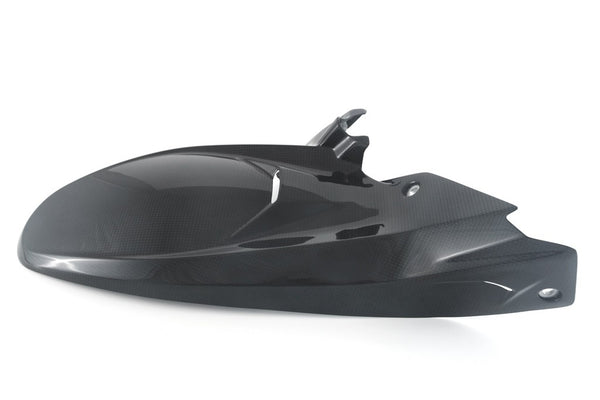MOTOCORSE REAR MUDGUARD - DUCATI MULTISTRADA V4 PIKES PEAK (2022-) Trama del carbonio e finitura superficiale - 200P – Plain Lucido 2