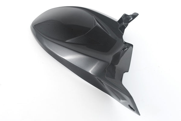 MOTOCORSE REAR MUDGUARD - DUCATI MULTISTRADA V4 PIKES PEAK (2022-) Trama del carbonio e finitura superficiale - 200P – Plain Lucido 3