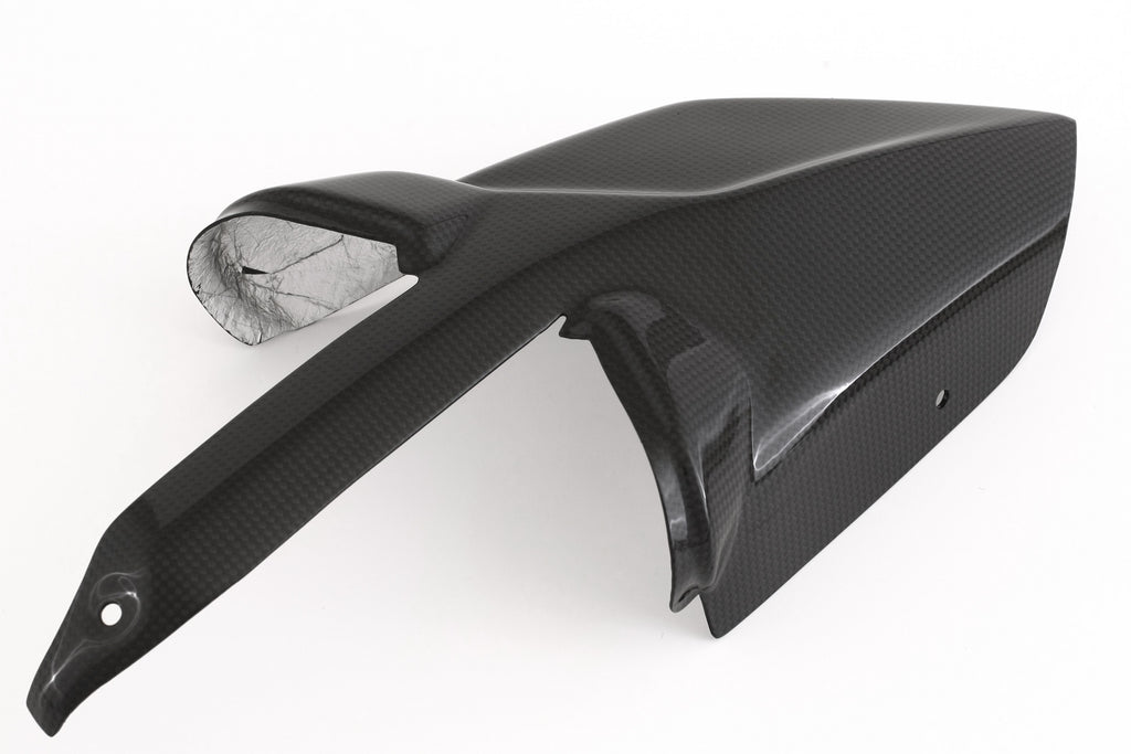 MOTOCORSE Exhaust low protector Trama del carbonio e finitura superficiale - 2