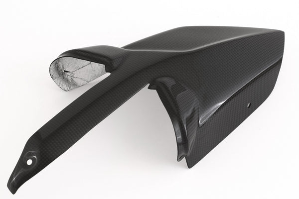 MOTOCORSE Exhaust low protector Trama del carbonio e finitura superficiale - 2