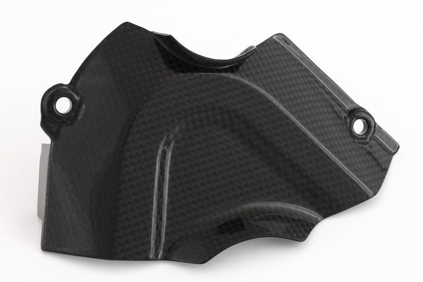 MOTOCORSE Sprocket cover Trama del carbonio e finitura superficiale - 2