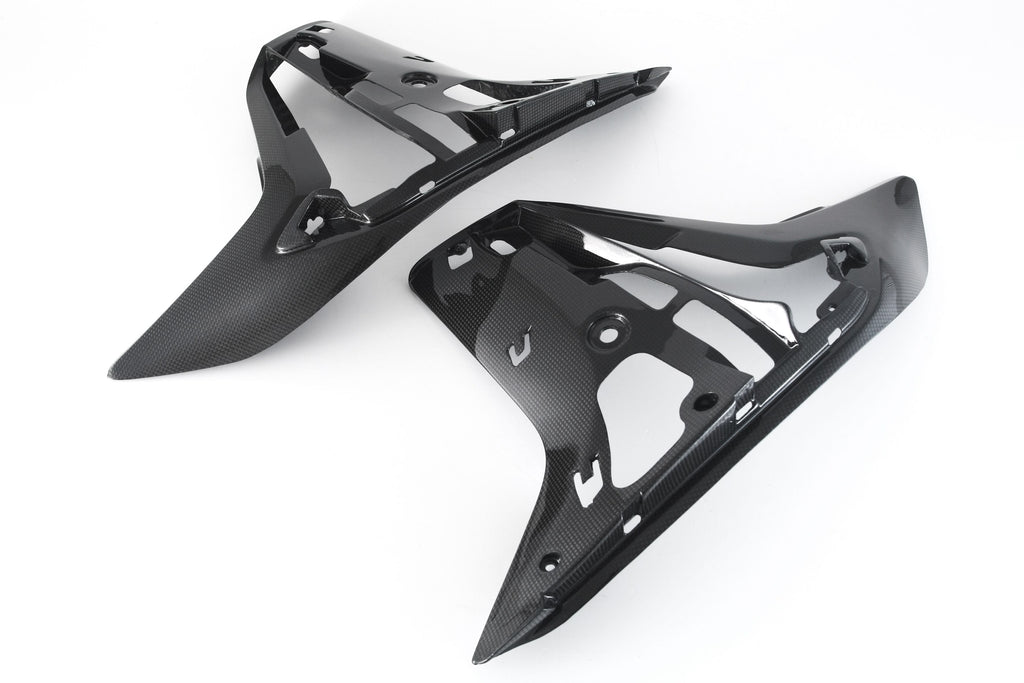 MOTOCORSE Inner side panels - set Trama del carbonio e finitura superficiale - 200P – Plain
