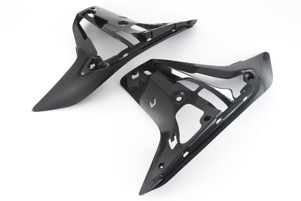 MOTOCORSE Inner side panels - set Trama del carbonio e finitura superficiale - 200P – Plain