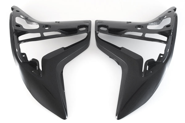 MOTOCORSE Inner side panels - set Trama del carbonio e finitura superficiale - 200P – Plain