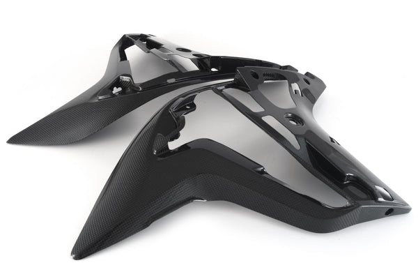 MOTOCORSE Inner side panels - set Trama del carbonio e finitura superficiale - 200P – Plain
