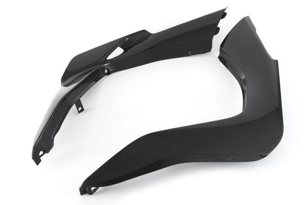 MOTOCORSE Rear side panels - set Trama del carbonio e finitura superficiale - 200P – Plain