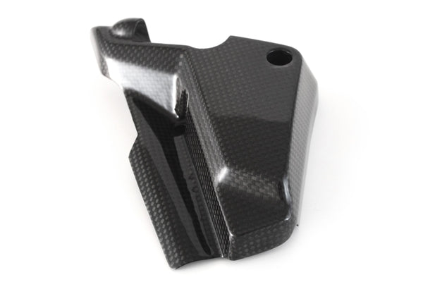 MOTOCORSE Cable cover - left Trama del carbonio e finitura superficiale - 2