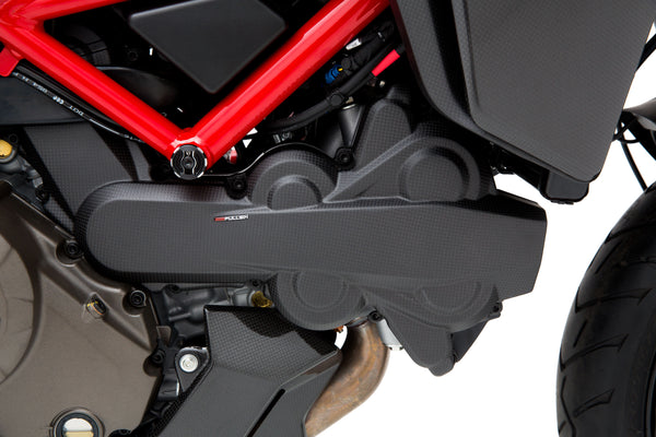 MOTOCORSE Cam belt cover - horizontal Trama del carbonio e finitura superficiale - 200P – Plain