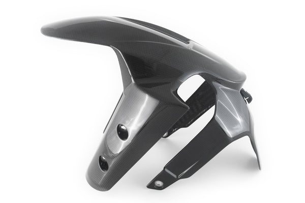 MOTOCORSE FRONT MUDGUARD - DUCATI MULTISTRADA V4 (2021-) Trama del carbonio e finitura superficiale - 200P – Plain Lucido 1