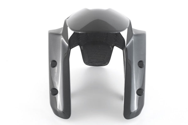 MOTOCORSE FRONT MUDGUARD - DUCATI MULTISTRADA V4 (2021-) Trama del carbonio e finitura superficiale - 200P – Plain Lucido 4