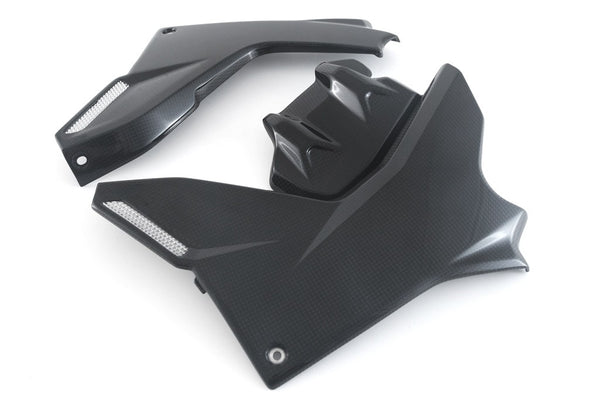 MOTOCORSE LOWER SIDE FAIRING - SET - DUCATI MULTISTRADA V4 (2021-) Trama del carbonio e finitura superficiale - 200P – Plain Lucido 2