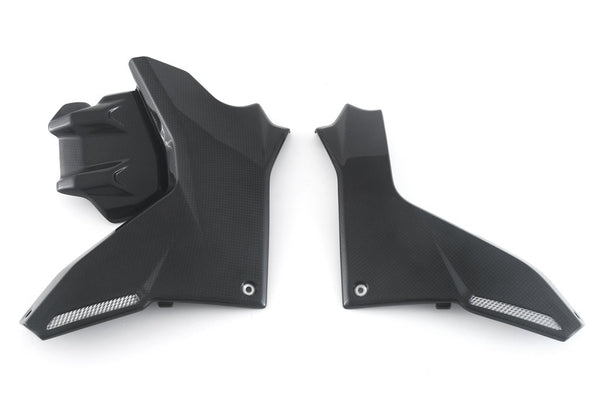 MOTOCORSE LOWER SIDE FAIRING - SET - DUCATI MULTISTRADA V4 (2021-) Trama del carbonio e finitura superficiale - 200P – Plain Lucido 3