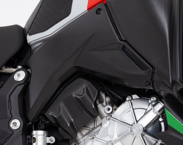 MOTOCORSE LOWER SIDE FAIRING - SET - DUCATI MULTISTRADA V4 (2021-) Trama del carbonio e finitura superficiale - 200P – Plain Lucido 5