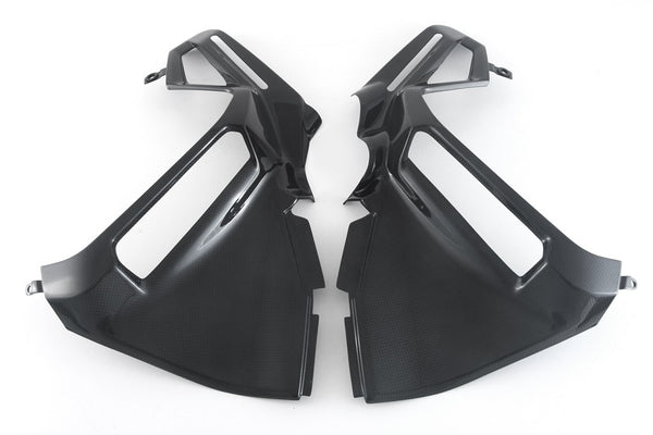 MOTOCORSE INNER SIDE PANELS - SET - DUCATI MULTISTRADA V4 (2021-) Trama del carbonio e finitura superficiale - 200P – Plain Lucido 3