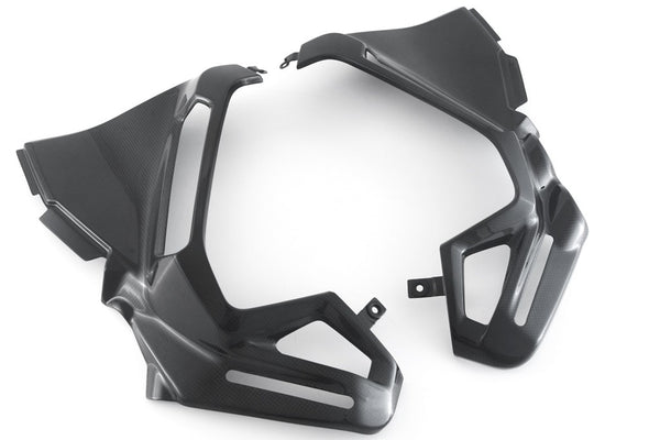 MOTOCORSE INNER SIDE PANELS - SET - DUCATI MULTISTRADA V4 (2021-) Trama del carbonio e finitura superficiale - 200P – Plain Lucido 4