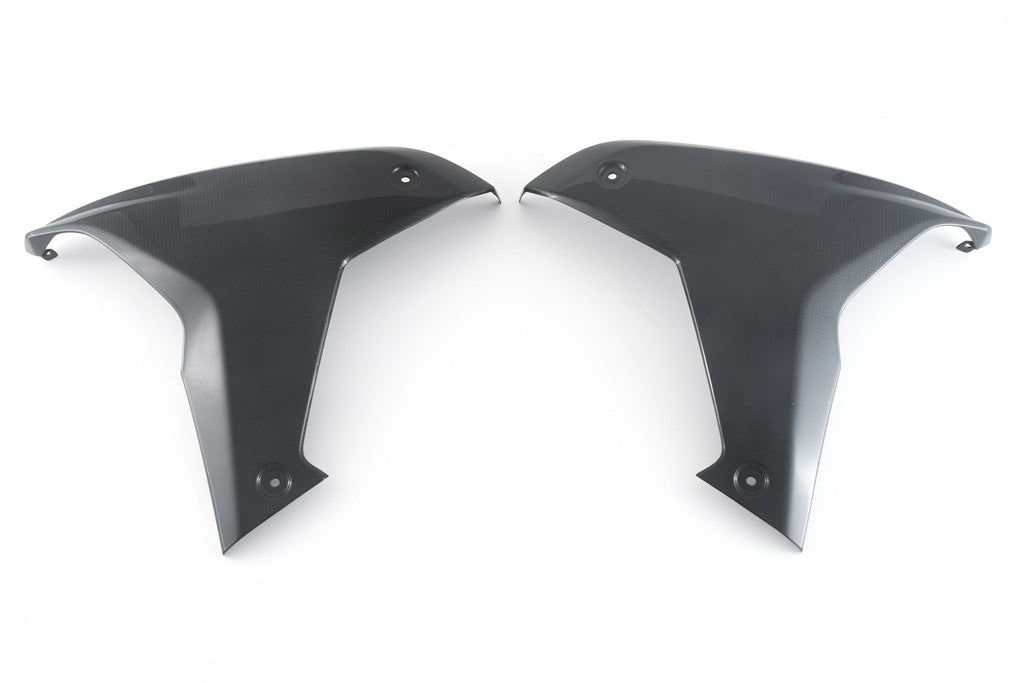 MOTOCORSE SIDE PANELS - SET - DUCATI MULTISTRADA V4 (2021-) Trama del carbonio e finitura superficiale - 200P – Plain Lucido 1