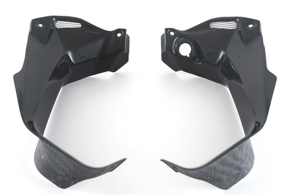 MOTOCORSE INSTRUMENT COVER - SET - DUCATI MULTISTRADA V4 (2021-) Trama del carbonio e finitura superficiale - 200P – Plain Lucido 3