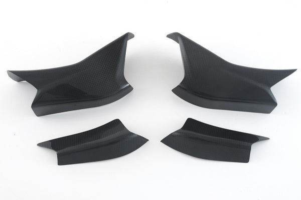 MOTOCORSE WINGLET COVER - SET - DUCATI MULTISTRADA V4 (2021-) Trama del carbonio e finitura superficiale - 200P – Plain Lucido 1