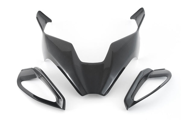MOTOCORSE AIR INTAKE COVER - SET - DUCATI MULTISTRADA V4 (2021-) Trama del carbonio e finitura superficiale - 200P – Plain Lucido 2