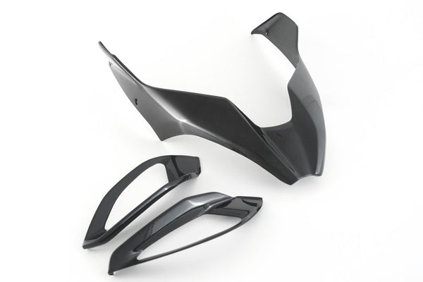 MOTOCORSE AIR INTAKE COVER - SET - DUCATI MULTISTRADA V4 (2021-) Trama del carbonio e finitura superficiale - 200P – Plain Lucido 3