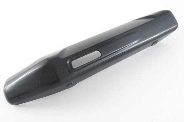 MOTOCORSE EXHAUST HEAT SHIELD - DUCATI MULTISTRADA V4 (2021-) Trama del carbonio e finitura superficiale - 200P – Plain Lucido 3