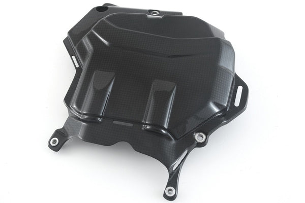 MOTOCORSE CYLINDER COVER  - DUCATI MULTISTRADA V4 (2021-) Trama del carbonio e finitura superficiale - 200P – Plain Lucido 4