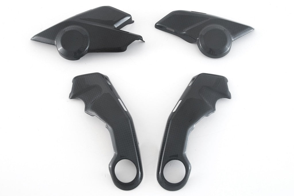 MOTOCORSE FRAME COVER - SET - DUCATI MULTISTRADA V4 (2021-) Trama del carbonio e finitura superficiale - 200P – Plain Lucido 1