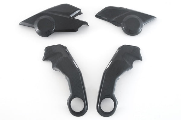 MOTOCORSE FRAME COVER - SET - DUCATI MULTISTRADA V4 (2021-) Trama del carbonio e finitura superficiale - 200P – Plain Lucido 1