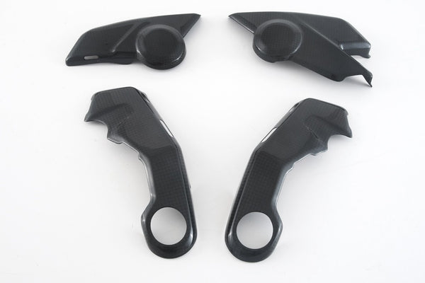 MOTOCORSE FRAME COVER - SET - DUCATI MULTISTRADA V4 (2021-) Trama del carbonio e finitura superficiale - 200P – Plain Lucido 2