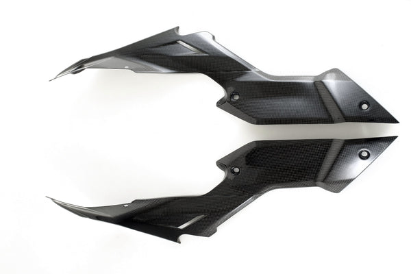 MOTOCORSE Under tank side panels - set Trama del carbonio e finitura superficiale - 2