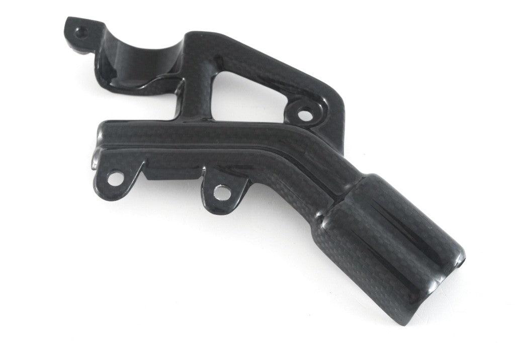 MOTOCORSE REAR BRAKE RESERVOIR MOUNT - DUCATI STREETFIGHTER V4 (2023 - 2024 ) Trama del carbonio e finitura superficiale - 200P – Plain Lucido 1