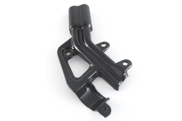MOTOCORSE REAR BRAKE RESERVOIR MOUNT - DUCATI STREETFIGHTER V4 (2023 - 2024 ) Trama del carbonio e finitura superficiale - 200P – Plain Lucido 4