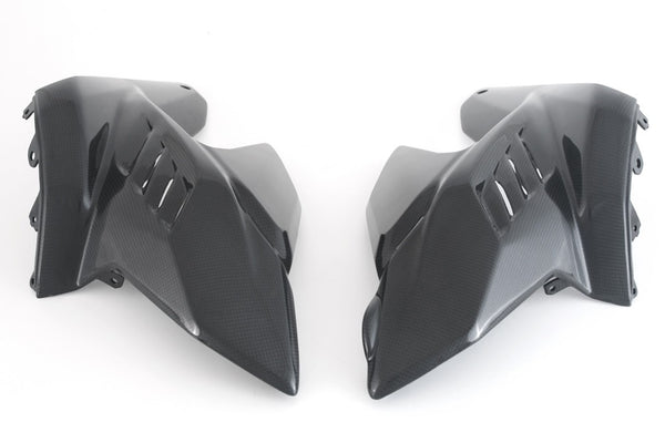 MOTOCORSE UPPER SIDE FAIRING - SET - DUCATI STREETFIGHTER V4 (2023 - 2024 ) Trama del carbonio e finitura superficiale - 200P – Plain Lucido 2