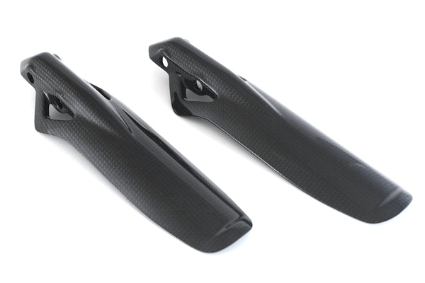 MOTOCORSE Fork leg guards - set Trama del carbonio e finitura superficiale - 2