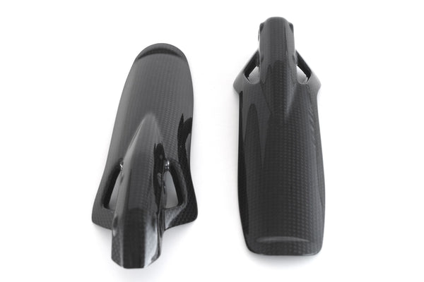 MOTOCORSE Fork leg guards - set Trama del carbonio e finitura superficiale - 2